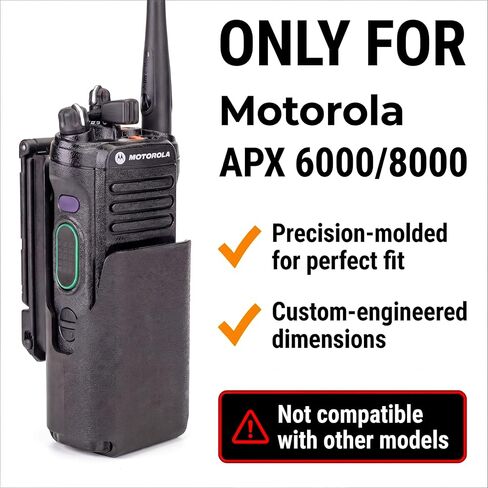 Zeadio Two-Way Radio Holster for Motorola APX6000/APX8000 – Tactical MOLLE Walkie Talkie Case, Durable Radio Holder in Saudi Arabia