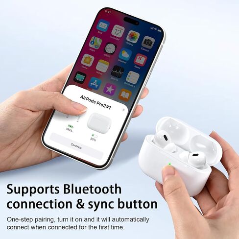 علبة شحن لاسلكية بديلة متوافقة مع AirPod Pro الجيل الأول والثاني، وحقيبة شاحن Air Pod Pro 1 2 in Kuwait
