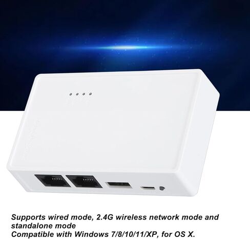 خادم طباعة لاسلكي Yoidesu USB، تحويل USB إلى طابعة WiFi مع منفذ USB2.0 بسرعة 480 ميجابت في الثانية وجسر LAN بسرعة 100 ميجابت في الثانية، لنظام التشغيل Wins OS X وطابعات متعددة in Kuwait