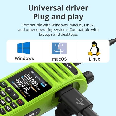 TPC11 TK to Type-C Intercom Programming Adapter Type-C Walkie Talkie Programming Plug Lightweight Walkie Talkie Accessories in Saudi Arabia