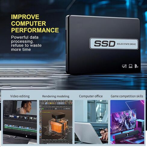 SATA III SSD 128G 2.5'' /7mm Internal Solid State Drive, Upgrade PC or Laptop Memory and Storage, up to 550MB/s for IT Pros, Creators, Everyday Users in Saudi Arabia
