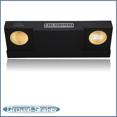2015-2023 Chevy Colorado Crew Cab Dual Sealed Sub Box Ground-Shaker Subwoofer Enclosure Custom Speaker Box Car Audio Ground Shaker (Black, 8") in Saudi Arabia
