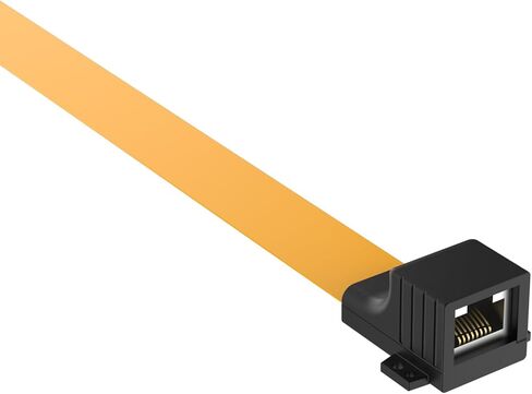 RJ45 إيثرنت محول الطائر المسطح لمجموعات Starlink 12 "اتصال كابل رفيع سهل التركيب ABS موصل FPC كابل داخلي/خارجي نافذة الختم in Kuwait
