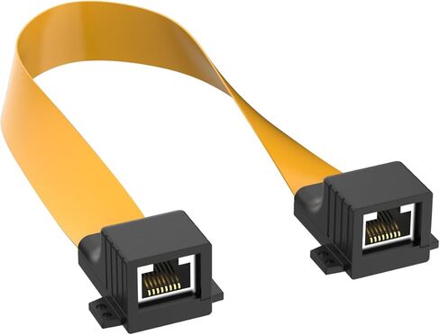 RJ45 إيثرنت محول الطائر المسطح لمجموعات Starlink 12 "اتصال كابل رفيع سهل التركيب ABS موصل FPC كابل داخلي/خارجي نافذة الختم in Kuwait