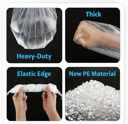 25pcs Backpack Rain Cover, Covering 15-55 Liters, Disposable Rain Cover, Elastic Cover, Backpack Protector, Portable, Suitable for Outdoor Camping, Hiking and Trave in Saudi Arabia
