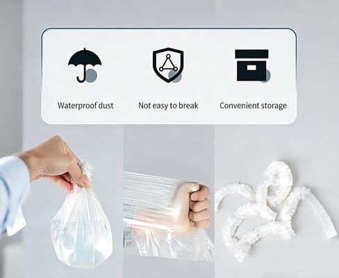 25pcs Backpack Rain Cover, Covering 15-55 Liters, Disposable Rain Cover, Elastic Cover, Backpack Protector, Portable, Suitable for Outdoor Camping, Hiking and Trave in Saudi Arabia