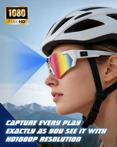 POV Glasses 4K Baseball Sunglasses Camera Smart Men Women Video Action 2026 Upgrade Eyeglasses Running Style Meets Function Sports Cycling Hiking HD (Blue) in Saudi Arabia