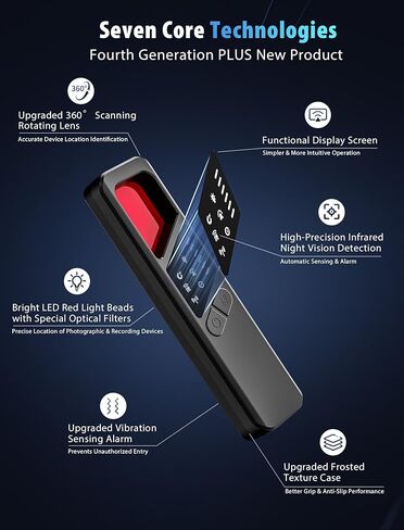 7-in-1 Hidden Camera Detectors,Bug Detector, Hero Privacy Pen, rf Detector,GPS Tracker Detector,Anti spy Detector,Listening Device Detector in Travel,Car,Office,Hotel to Protect Privacy（ Black） in Saudi Arabia