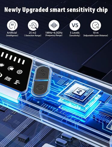 7-in-1 Hidden Camera Detectors,Bug Detector, Hero Privacy Pen, rf Detector,GPS Tracker Detector,Anti spy Detector,Listening Device Detector in Travel,Car,Office,Hotel to Protect Privacy（ Black） in Saudi Arabia