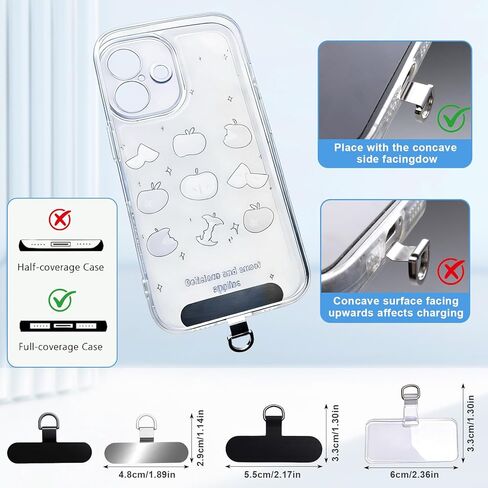 Anti-Theft Phone Tether, Retractable Phone Lanyard with Steel Cable, Locking Carabiner & 360° Swivel, Universal Phone Tether Tab for Outdoor Hiking Skiing Travel in Kuwait