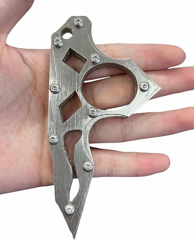 أداة EDC للصيد في الهواء الطلق للاستخدام المنزلي، والتخييم في الهواء الطلق، وسكين جيب الصيد، وسكين التكتيكي للبقاء على قيد الحياة (فضي) in Kuwait