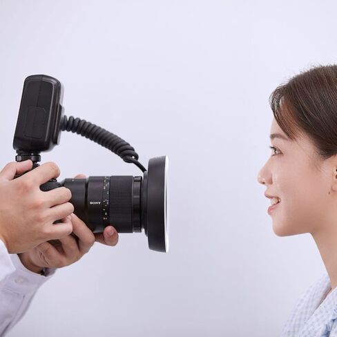 Flashpoint MF-R76S+ TTL Macro Dental Ring Flash متوافق مع كاميرات سوني، GN74 Macro Ringlight مع بطارية قابلة لإعادة التدوير، 0.1-1 ثانية، حلقات محول 49-77 مم للتصوير عن قرب وتصوير الأسنان in Kuwait