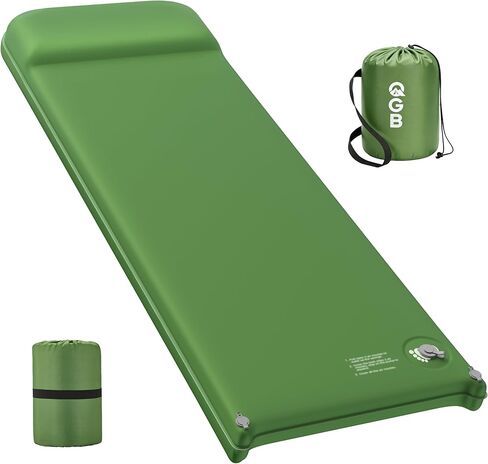 Memory Foam Camping Sleeping Pad, Foldable and Portable Self-Inflating Camping Mattress Pad, 9.5 R-Value Insulated & Quiet Sleeping Mat with Pillow, Compact for Backpacking Hiking Car Traveling Tent in Saudi Arabia