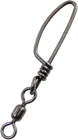 Stainless Steel Crane Swivel with Tournament Snap | Saltwater Fishing Snap Swivel 10 Pack in Saudi Arabia