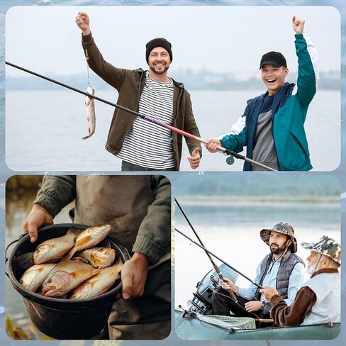 2 Pack Fishing Chain Stringers with Swiveled Moveable Snaps Fishing Threader Stainless Steel Fish Gear for Freshwater and Saltwater in Saudi Arabia