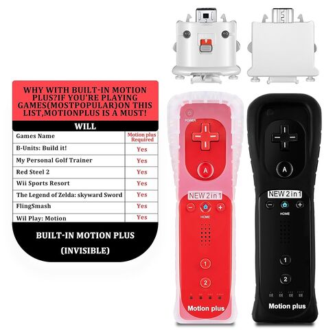 وحدات تحكم عن بعد FoToxi 8 قطع Wii Motion Plus لجهاز Wii & Wii U، حزمة مع Nunchucks وعجلات Mario Kart ومسدس Zapper الخفيف (2 وحدة تحكم، 2 Nunchucks، عجلتان، 2 مسدسات) in Kuwait