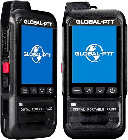 راديو Global-ptt P0 PoC نطاق غير محدود، ترخيص PTT مجاني مدى الحياة مع بطاقة SIM IP67 مقاومة للماء قابلة لإعادة الشحن جهاز اتصال لاسلكي على مستوى البلاد للأعمال والبحرية والخارجية (2، أسود) in Kuwait
