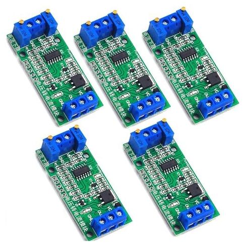 5 Units 0-5V Input to 4-20mA Output Linear Conversion Module, galvanically Isolated Voltage-Current Signal Transmitter, trimmable Zero/Full-Scale, 7-30V Supply, 5.6x2.6x1.2cm in Saudi Arabia