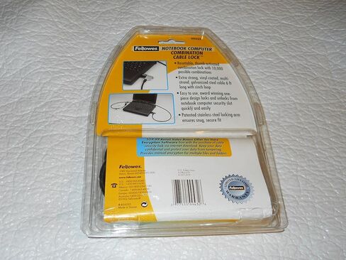 Fellowes 99432 Laptop Combination Cable Lock in Saudi Arabia