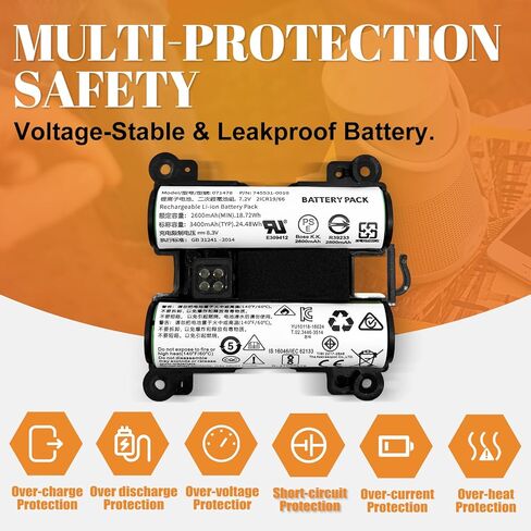 Replacement Battery for Bose 071478, 078068, 071475,739617-1110, 858366-1110, 858366-1310,etc. Compatible with Bose Portable Bluetooth Speaker Soundlink Revolve+, Soundlink Revolve+ II,etc in Saudi Arabia
