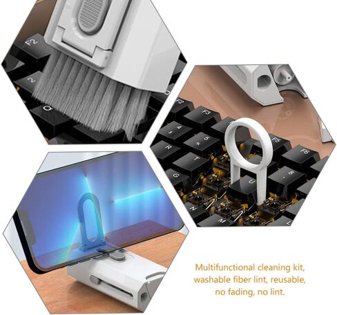 Tofficu Daily Use Earbud Cleaning Kit Multi-Function Cleaning Brush for Headphones Earphones and Phone Screens Washable and Reusable Tools for Electronics Maintenance in Saudi Arabia