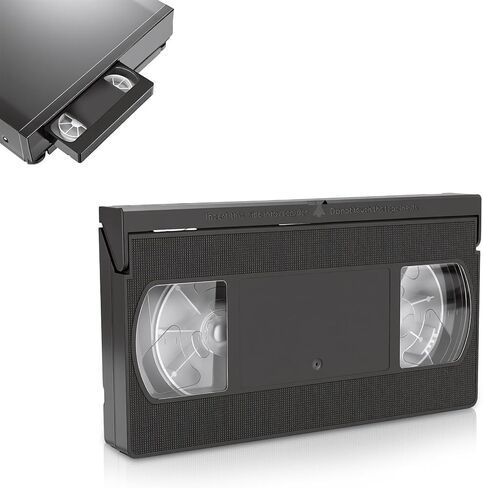 منظف ​​الرأس VHS VCR، شريط تنظيف الرأس VHS مع أنظمة جافة لتنظيف رؤوس الفيديو، بكرات الضغط، الكابستان، قابلة لإعادة الاستخدام حتى 50 مرة in Kuwait