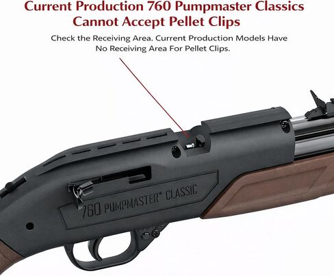 10 حامل مشبك بيليه لبنادق هوائية Crosman Pumpmaster 760، موديل 66، 664، M4-177، وRecruit Torrent SX M4-177 & MK-177T، أسود، نايلون، عيار .177، صنع في الولايات المتحدة الأمريكية in Kuwait