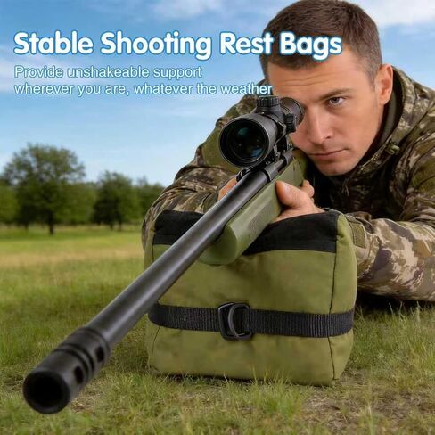 Shooting Rest Bags, Pre-Filled Gun Holders, Rest Front & Rear Support Sandbag Stand Holders with 600 Denier Polyester for Rifle Hunting in Saudi Arabia