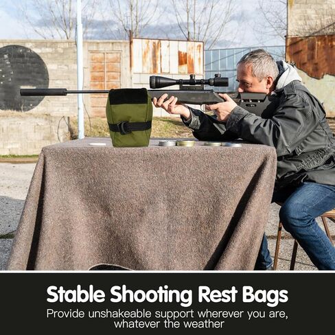Shooting Rest Bags, Pre-Filled Gun Holders, Rest Front & Rear Support Sandbag Stand Holders with 600 Denier Polyester for Rifle Hunting in Saudi Arabia