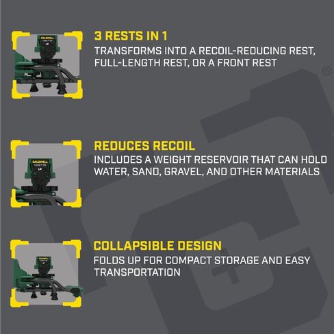 Caldwell Lead Sled Max with Modular Design, Removeable Weight, Front Rest Clamp, for Shooting, Hunting, and Outdoors in Saudi Arabia
