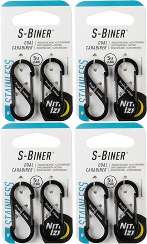 S-BINER #1 2 PACK BLACK in Saudi Arabia