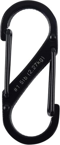 S-BINER #1 2 PACK BLACK in Saudi Arabia