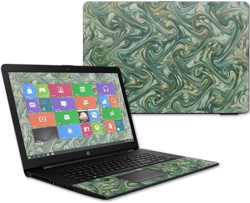MightySkins Skin Compatible with HP 17t Laptop 17.3" (2017) - Marble Swirl | Protective, Durable, and Unique Vinyl Decal wrap Cover | Easy to Apply, Remove, and Change Styles | Made in The USA in Saudi Arabia