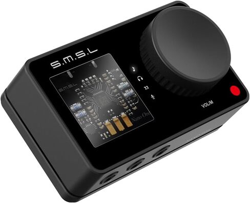 SMSL Nano ONE, Gaming External Sound Card Microphone/USB Input, 3.5mm Headphone Output Four Modes: Music/Game/7.1 Virtual/Voice Enhancement Connects to Phones/Tablets/Computers/Gaming Consoles in Saudi Arabia