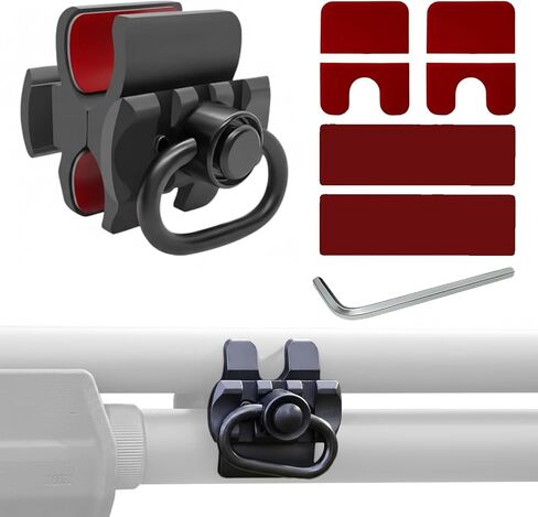 Gotical Shotgun Barrel Clamp Mount with Rubber Pads, Picatinny Rail Flashlight Accessories for 12 GA Mossberg 500/590 / 930/940, Maverick 88, Remington 870/1100 / 1187, SXP, Winchester, Stoeger in Saudi Arabia