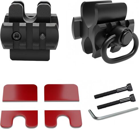 Gotical Shotgun Barrel Clamp Mount with Rubber Pads, Picatinny Rail Flashlight Accessories for 12 GA Mossberg 500/590 / 930/940, Maverick 88, Remington 870/1100 / 1187, SXP, Winchester, Stoeger in Saudi Arabia