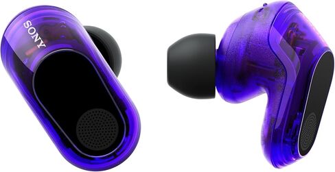 سماعات أذن لاسلكية للألعاب من سوني INZONE Buds، لأجهزة الكمبيوتر/PS5/Switch/الهاتف المحمول، بطارية 48 ساعة مع حافظة، إلغاء الضوضاء، صوت مكاني 360، دونجل USB-C بسرعة 2.4 جيجا هرتز، WF-G700N، أرجواني زجاجي (2026 لون) in Saudi Arabia