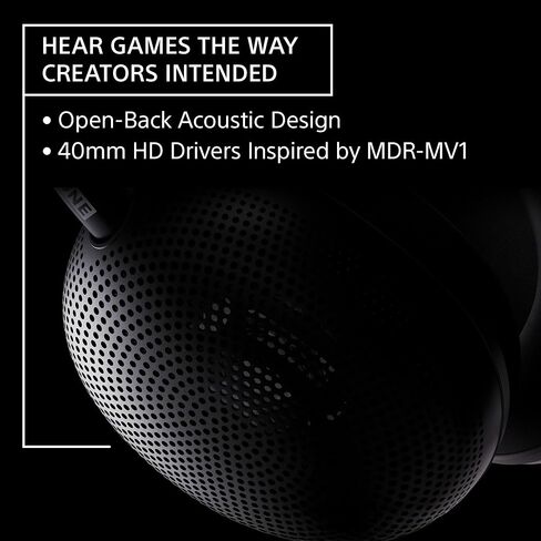 Sony INZONE H6 Air Open-Back Wired Gaming Headset for PC, PS5 & Mobile – Ultra‑Lightweight Over‑Ear Headphones, Detachable High-Fidelity Mic, 360 Spatial Sound, USB‑C Audio Box, Black in Saudi Arabia