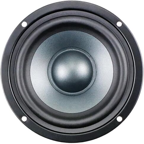 4 Inch Midrange Speaker 4Ohm 25W Three Way Loudspeaker Dual Magnetic Cotton Fiber Cone Compatible with Car 5.1 Cinema Audio Unit in Saudi Arabia