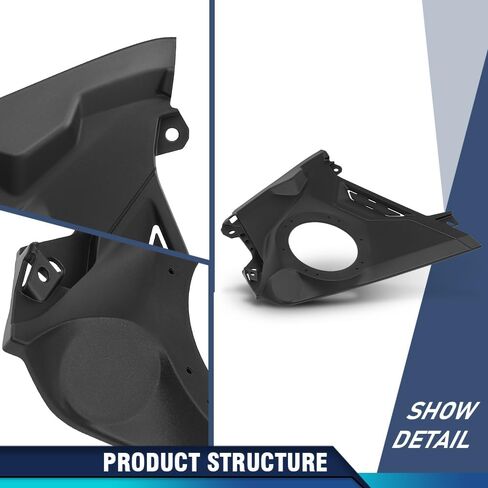 PIT66 Front Left & Right Side Dash 6.5" Speaker Panels Pair Compatible with Can-Am Maverick R 2024+ All Models, Fit Can-Am Maverick R Max 2025+ Black in Saudi Arabia