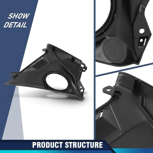 PIT66 Front Left & Right Side Dash 6.5" Speaker Panels Pair Compatible with Can-Am Maverick R 2024+ All Models, Fit Can-Am Maverick R Max 2025+ Black in Saudi Arabia
