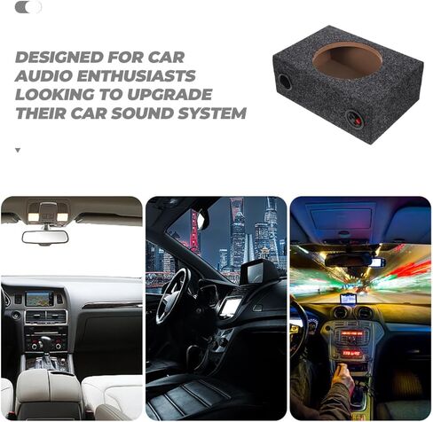 VALICLUD 8 Inch Sealed Carpeted Subwoofer Enclosure Box for Cars Audio DIY Speaker Upgrade Compatible Single Cab Trucks in Saudi Arabia