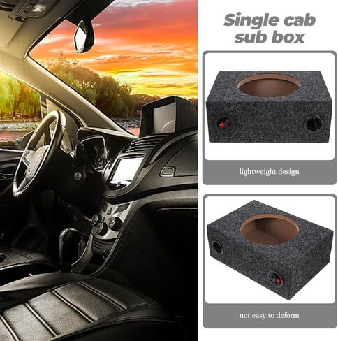 VALICLUD 8 Inch Sealed Carpeted Subwoofer Enclosure Box for Cars Audio DIY Speaker Upgrade Compatible Single Cab Trucks in Saudi Arabia