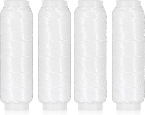 Molain 4 PCS Fishing Bait Elastic Thread, 0.2mm 820 FT Per Spool Invisible Magic Thread for Fishing Fishing Line Fishing Bait String No Knots Required Bait Keeper Stretchy Clear String for Catfish St in Saudi Arabia