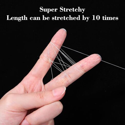Molain 4 PCS Fishing Bait Elastic Thread, 0.2mm 820 FT Per Spool Invisible Magic Thread for Fishing Fishing Line Fishing Bait String No Knots Required Bait Keeper Stretchy Clear String for Catfish St in Saudi Arabia