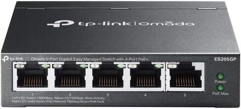 محول TP-Link Omada 8 Port 2.5G، سهل الإدارة، 2*10G SFP+، VLAN، منع الحلقات التلقائية، IGMP Snooping، بدون مروحة، مُدار بواسطة Omada، معدن متين مع منافذ محمية (ES210X-M2) in Kuwait