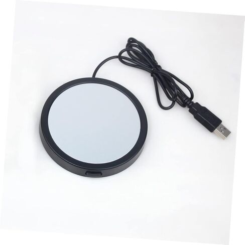 Ciieeo USB كأس دفئا القدح الكهربائية دفئا قاعدة معدنية درجة حرارة قابلة للتعديل مناسبة للقهوة وزجاجات الأطفال للاستخدام في المنزل والمكتب كوستر تعمل بالطاقة USB لون عشوائي in Saudi Arabia