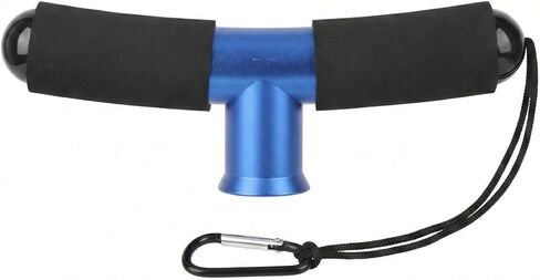 Aluminum Fishing Fighting Belt - Portable T-Shape Gimbal Rod Holder with EVA Foam Padding - Ergonomic Waist Pole Support Stand for Saltwater Boat Anglers in Saudi Arabia