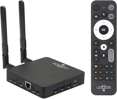 Ugoos AM9 PRO TV Box Android 14.0 Amlogic S905X5-J 4GB RAM 64GB ROM 2.4G/5G Dual WiFi Ethernet 1000M USB 3.0 BT5.3 Support AV1 VP9 H.265 4K HDR Box in Saudi Arabia