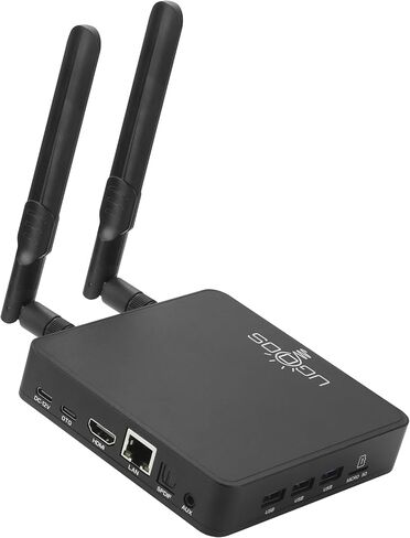 Ugoos AM9 PRO TV Box Android 14.0 Amlogic S905X5-J 4GB RAM 64GB ROM 2.4G/5G Dual WiFi Ethernet 1000M USB 3.0 BT5.3 Support AV1 VP9 H.265 4K HDR Box in Saudi Arabia